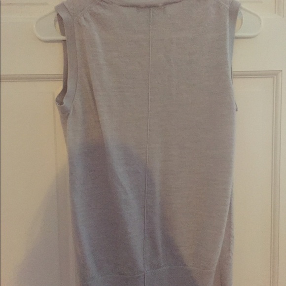 Banana republic lt gray wool sweater shell S - Picture 3 of 4